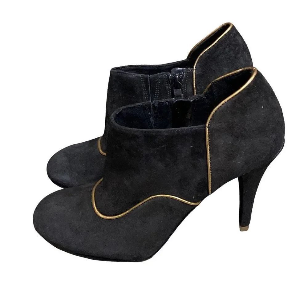 Rockport Black Suede Presia Bootie Size 8 NEW